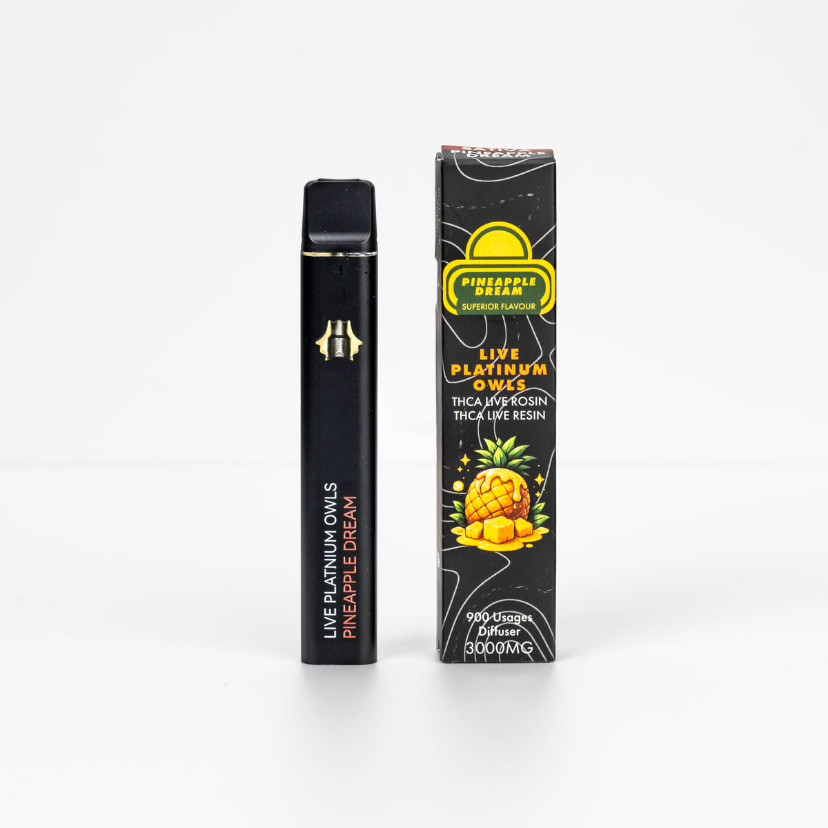 Live Platinum Owls Pineapple Dream 3ml THCA Vape - 10 Count