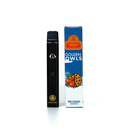 Vapeador THCA Golden Owls Mandarin Cookies 3ml – 3000mg