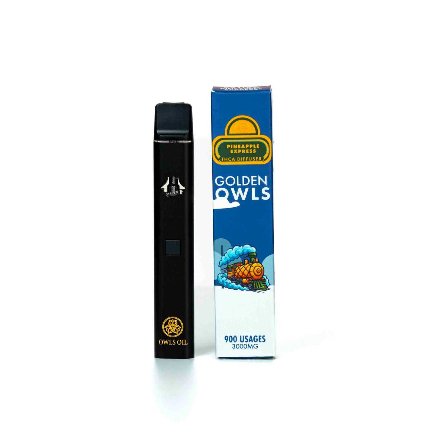 Vape de THCA Pineapple Express 3ml de Golden Owls – 3000mg