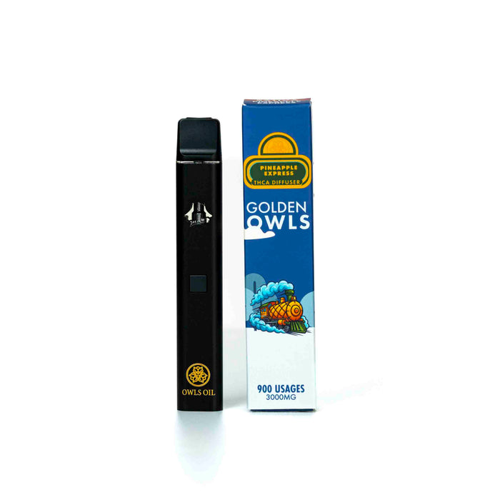 Vape de THCA Pineapple Express 3ml de Golden Owls – 3000mg