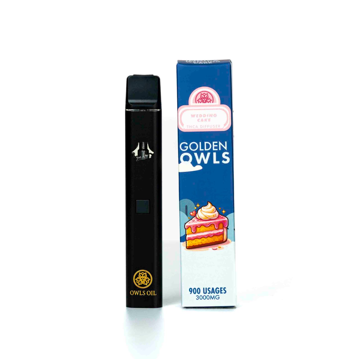 Golden Owls Pastel de Boda 3ml THCA Vape – 3000mg