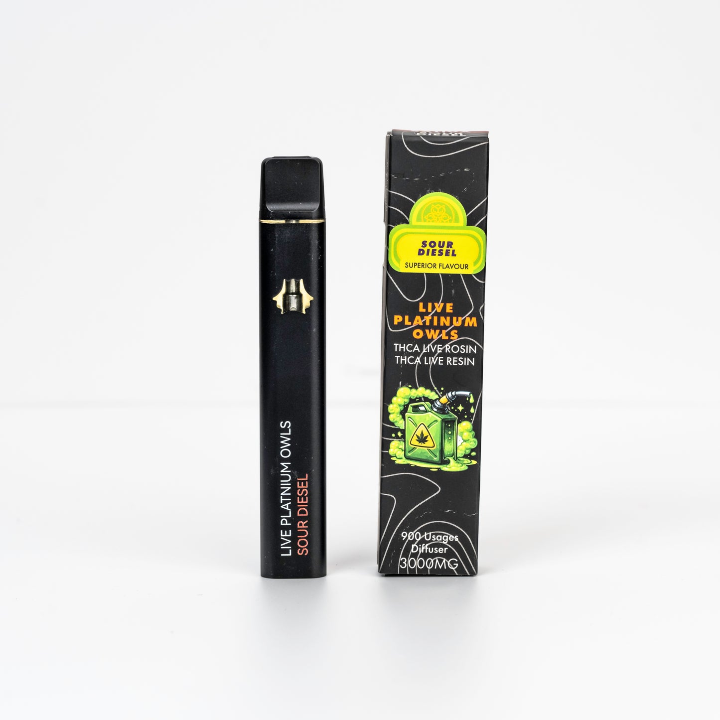 Live Platinum Owls Sour Diesel 3ml THCA Vape