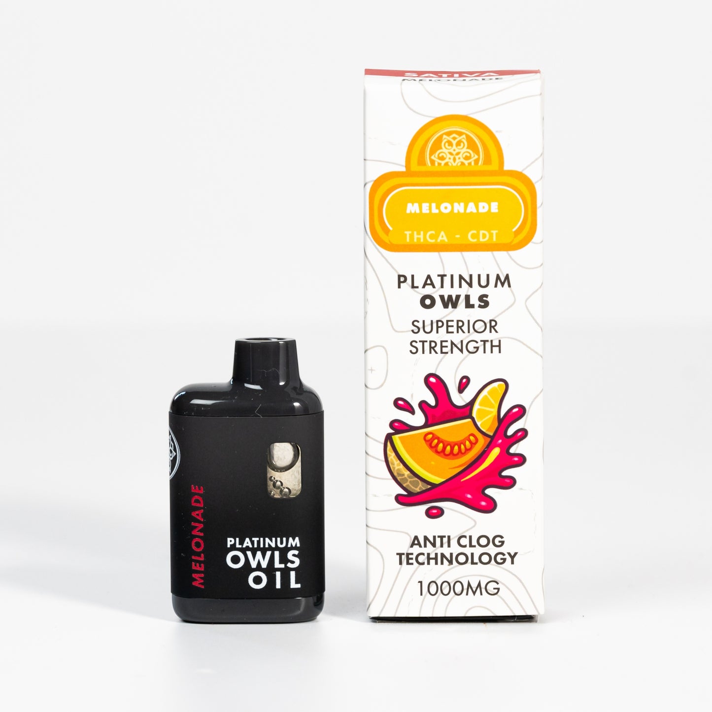 Platinum Owls THCA Vape de 1ml – Melonade