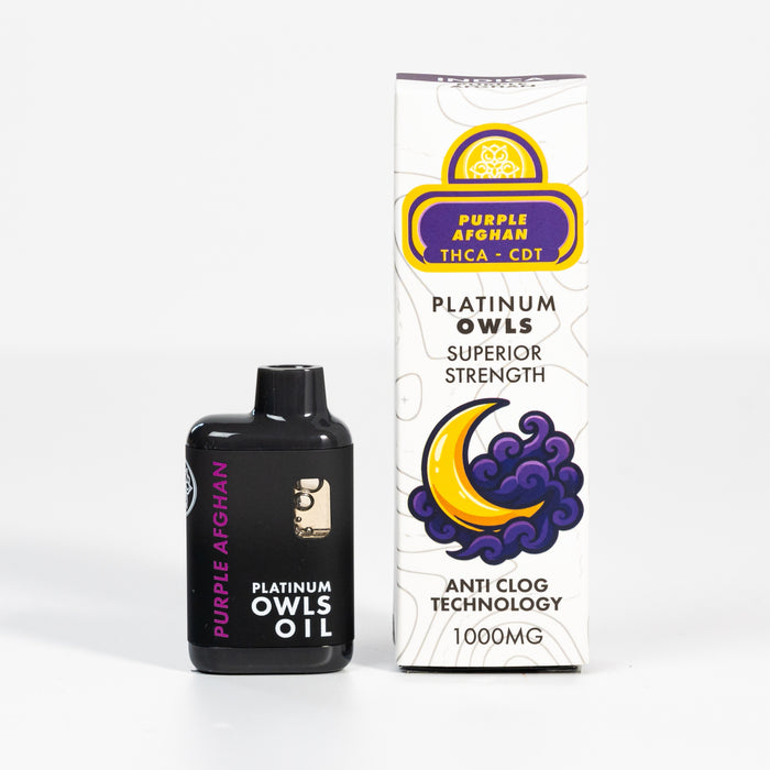 Platinum Owls THCA Vape de 1ml – Purple Afghan