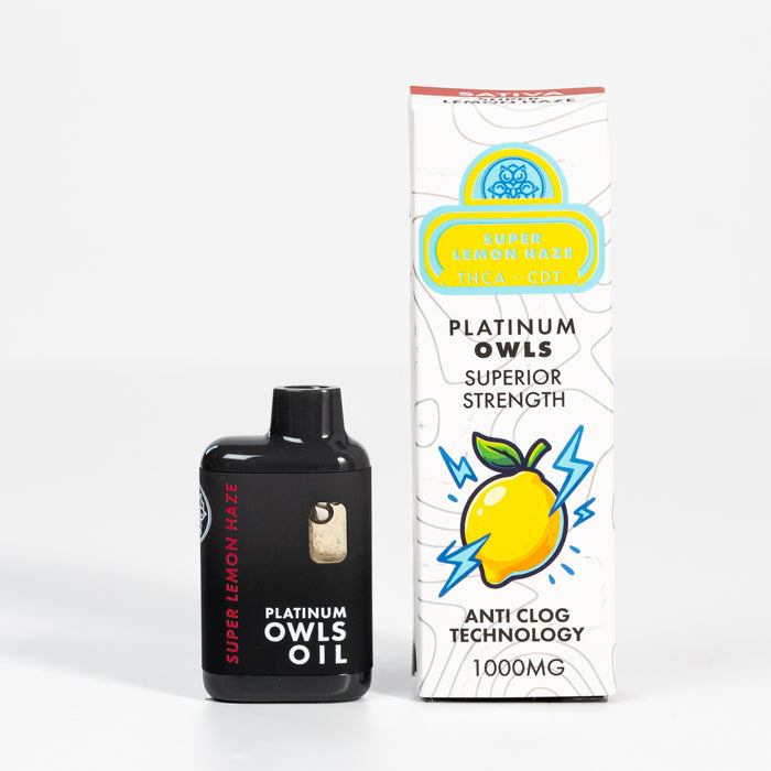 Vaporizador de 1 ml Platinum Owls THCA – Super Lemon Haze