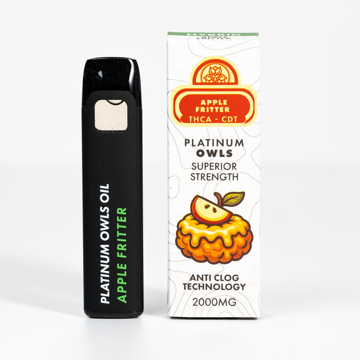 Vaporizador de THCA de 2 ml Platinum Owls – Apple Fritter