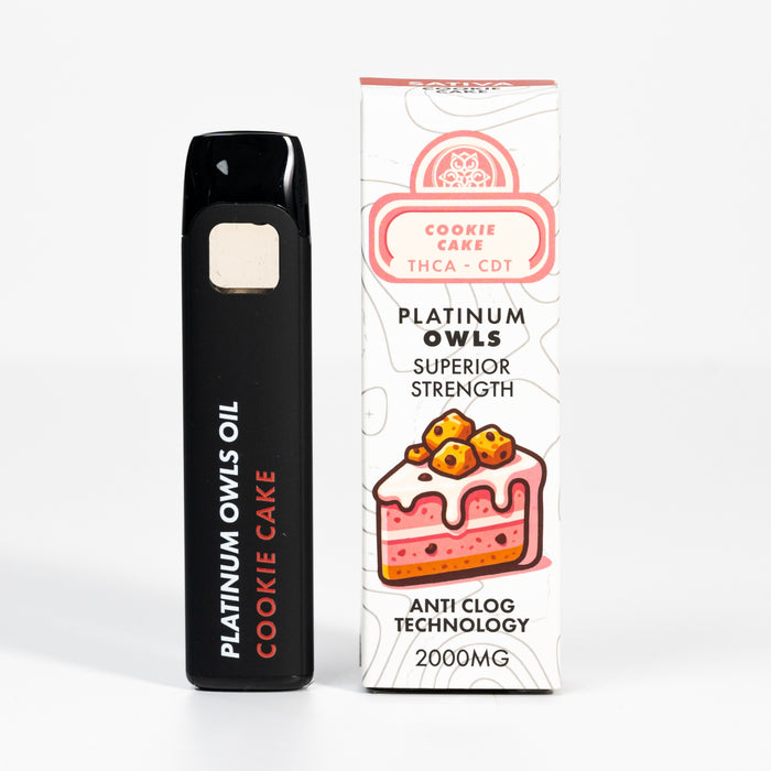 Platinum Owls Vape de 2 ml THCA – Cookie Cake