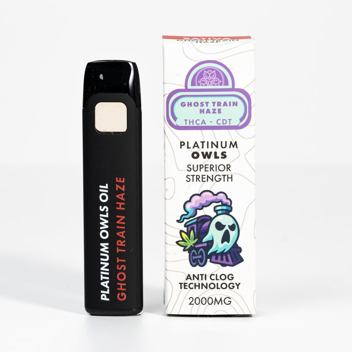 Vaporizador Platinum Owls THCA 2ml – Ghost Train Haze