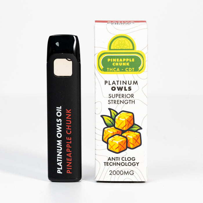 Platinum Owls THCA Vape de 2ml – Pineapple Chunk