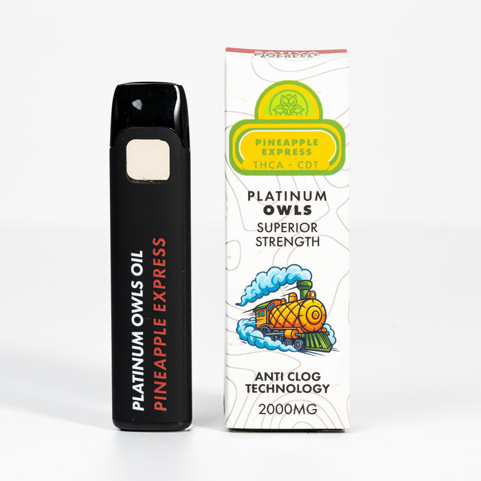 Platinum Owls THCA 2ml Vape – Pineapple Express
