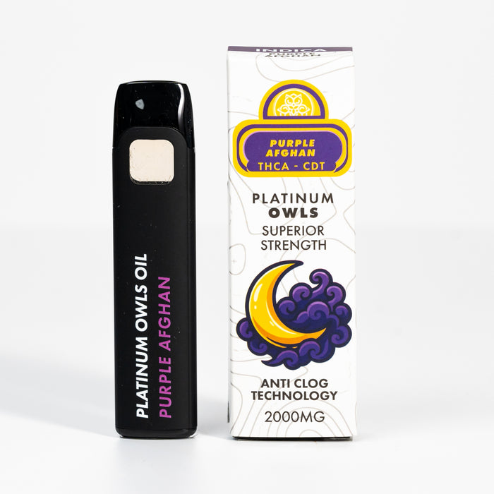 Platinum Owls Vape THCA de 2ml – Purple Afghan