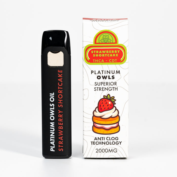 Platinum Owls Vape THCA de 2ml – Strawberry Shortcake