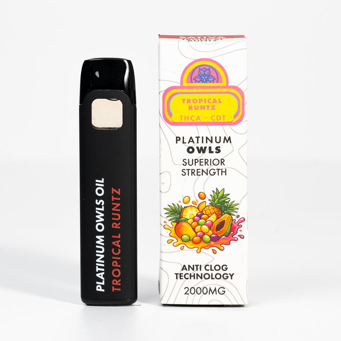 Platinum Owls THCA Vape de 2ml – Tropical Runtz